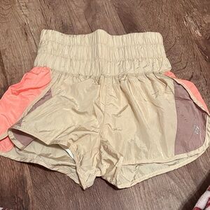 FP Movement by Free People Beige and Coral Athletic Shorts